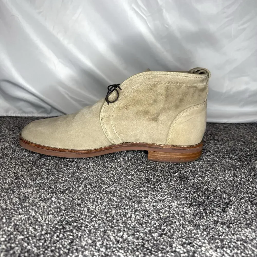 Allen Edmonds Suede Chukka Boots Mens 10 D Tan Sand Anorak Leather Sole 2226 USA